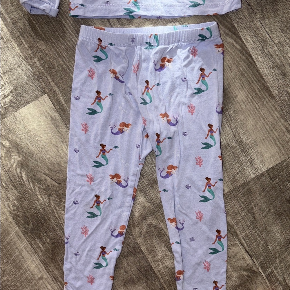 Kyte BABY mermaid bamboo Pajama Set 3T - Picture 5 of 7